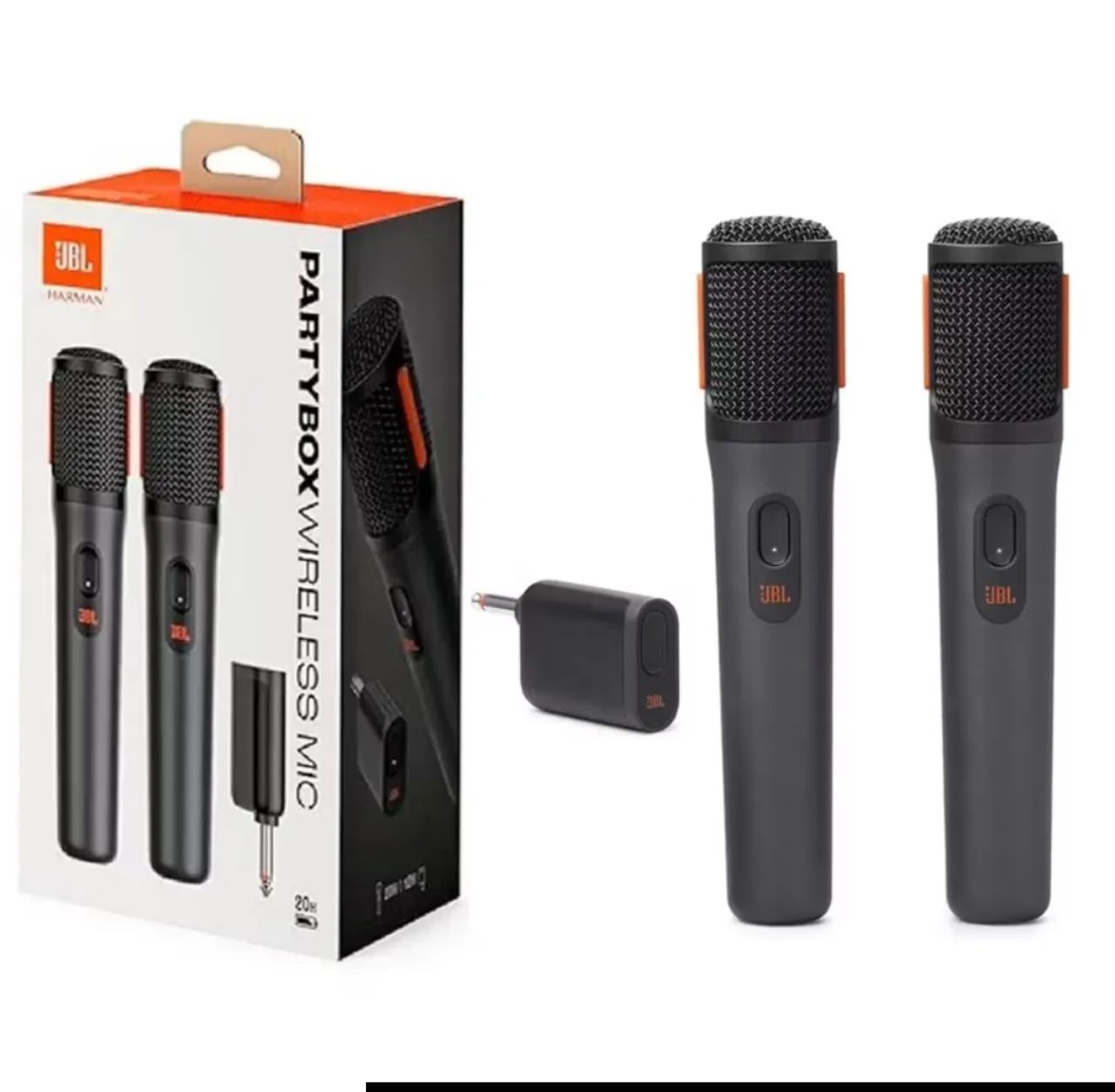 Microfone jbl partybox wireless 2 microfones novos lacrados