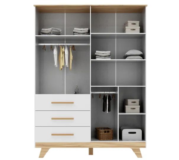 Roupeiro Infantil Retro Lisa 100% MDF - Peroba Moveis  - Foto 3