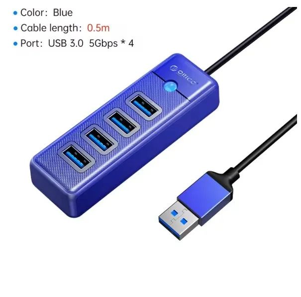 Hub Orico 3.0 5gbps de alta velocidade 4 portas - Foto 4