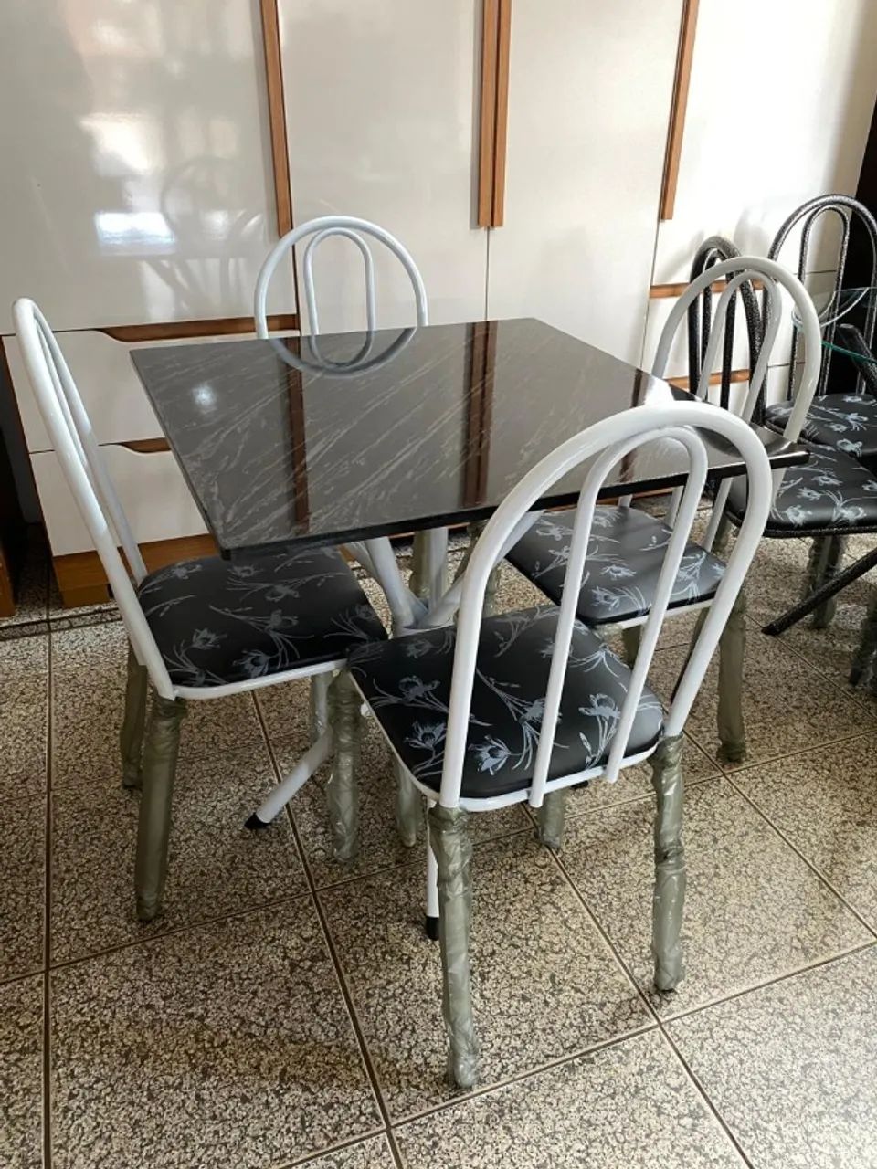 Mesa Pedra Marmorizada Nova Entrego  - Foto 3