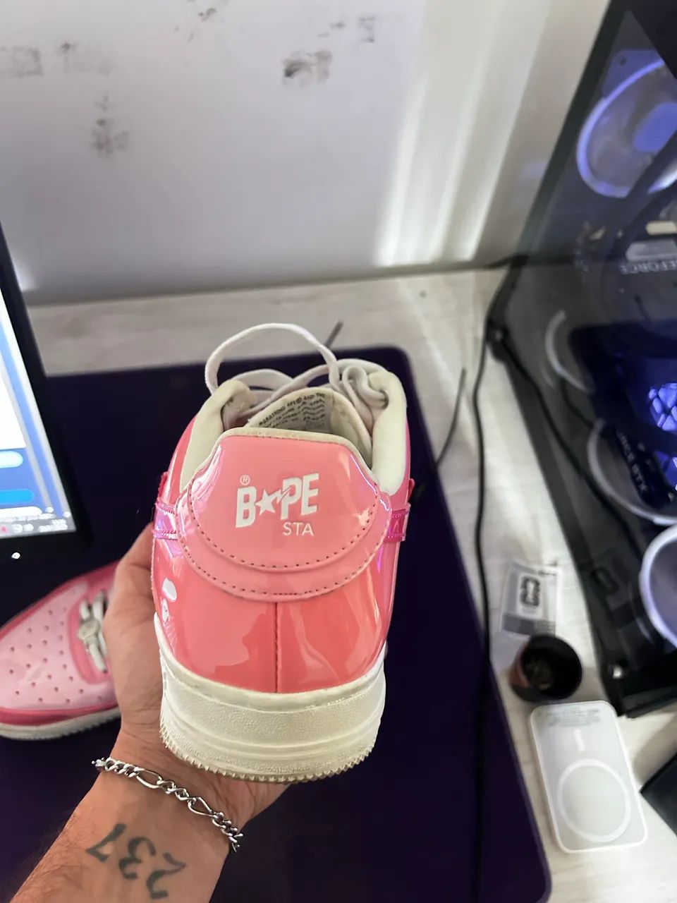 TENIS BAPESTA ROSA  - Foto 2