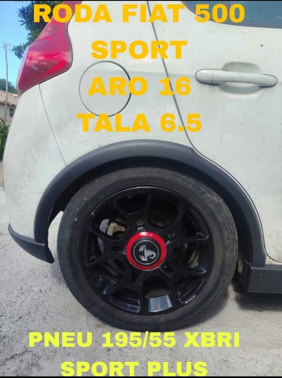 Rodas aro 16 Fiat 500 sport 