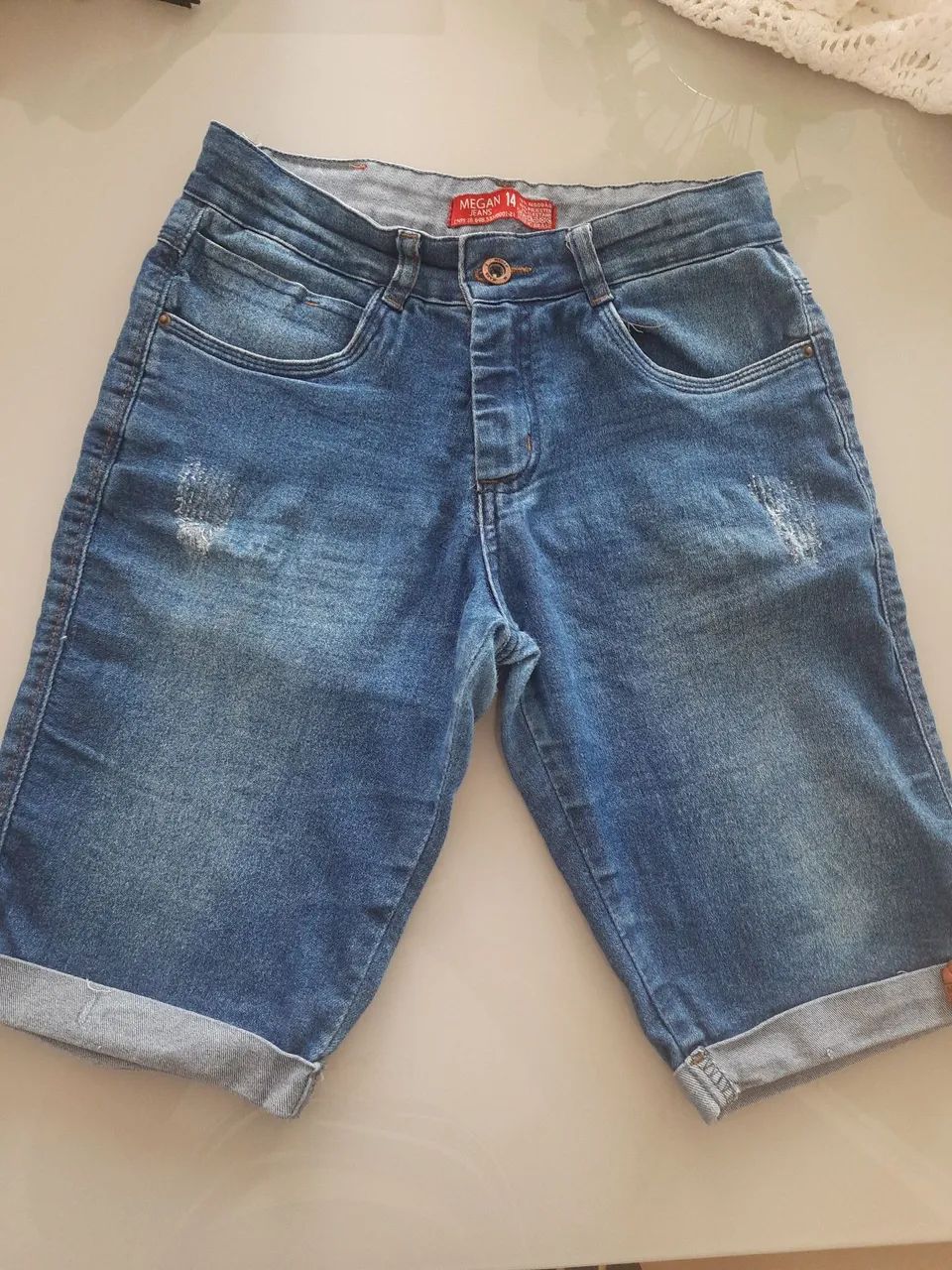 Bermuda Jeans Infantil -14 anos