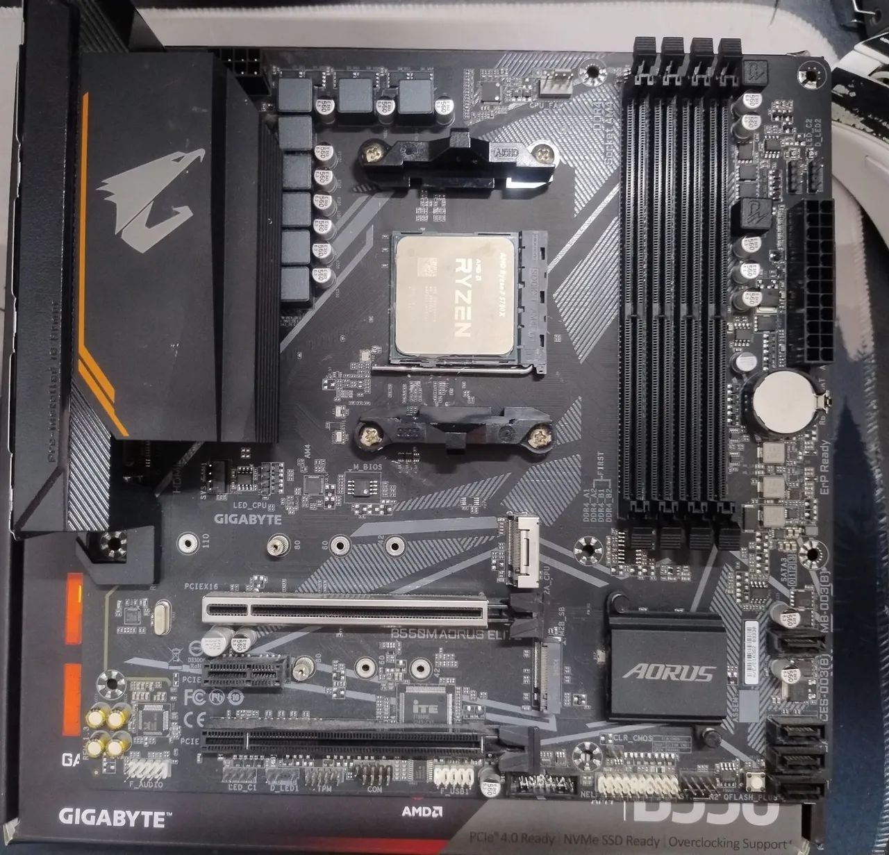 Kit Ryzen 5 5500x3d + B550m aorus  - Foto 2