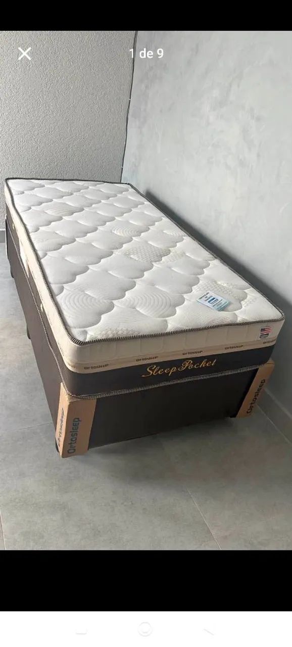 Cama solteiro molas ensacadas individualmente espuma d28  - Foto 4