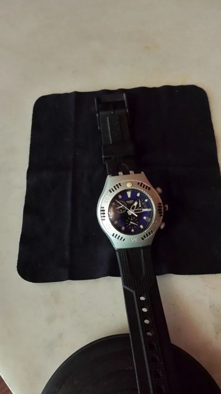 Relógio Swatch Irony Suísso Vintage em Alumínio 200mts - Foto 5