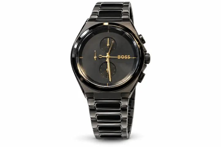 BOSS　アカシア904545 Relógio Masculino BOSS Ambassador Ceramic 1513223 43mm Pulseira de