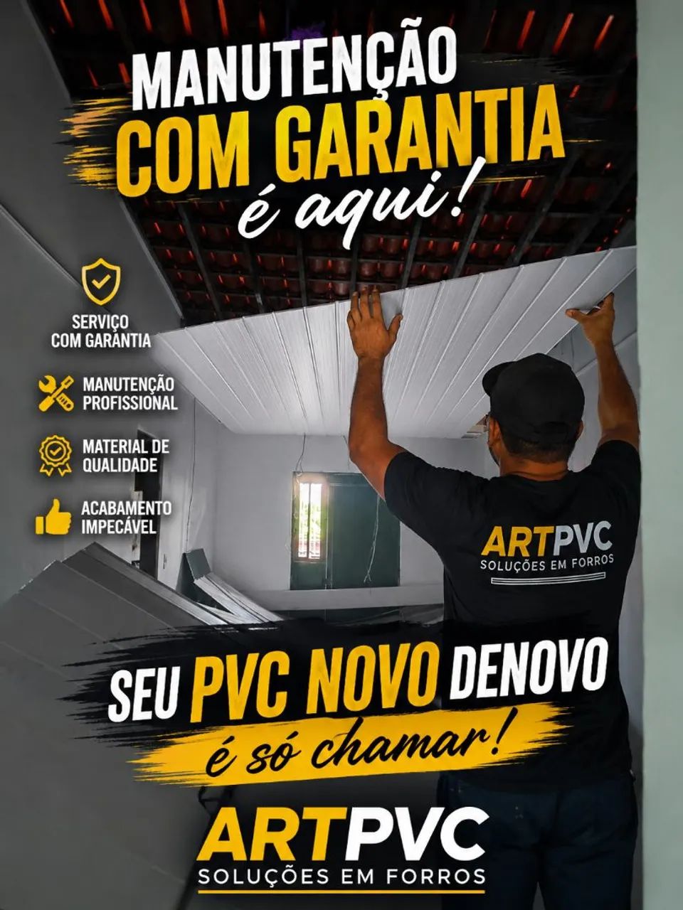 Forro de PVC instalado  - Foto 4