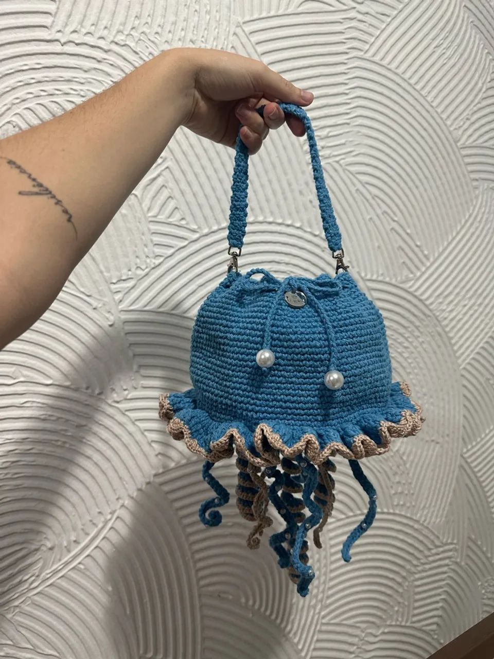 Bolsa De Crochê Água Viva  - Foto 2