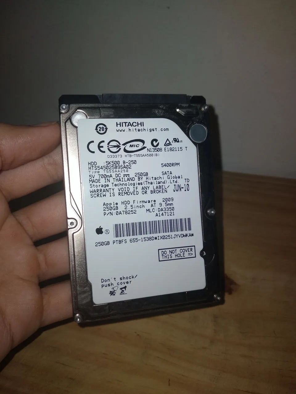 HD 250GB de Notebook