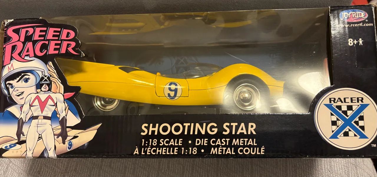 ミニカー SPEED RACER SHOOTING STAR 1/18 Speed Racer Shooting Star + Figura Racer X Autoworld 1:18 - Ri Happy