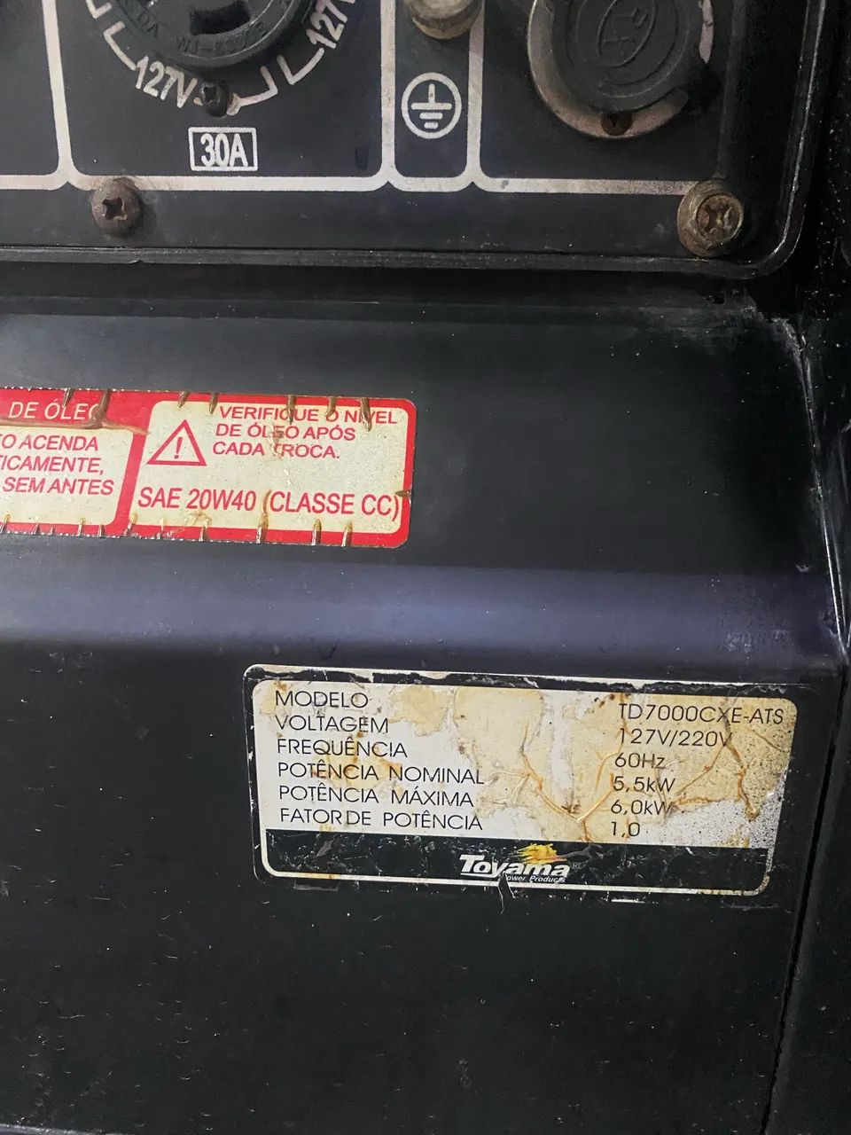 Gerador a diesel muito novo  - Foto 4