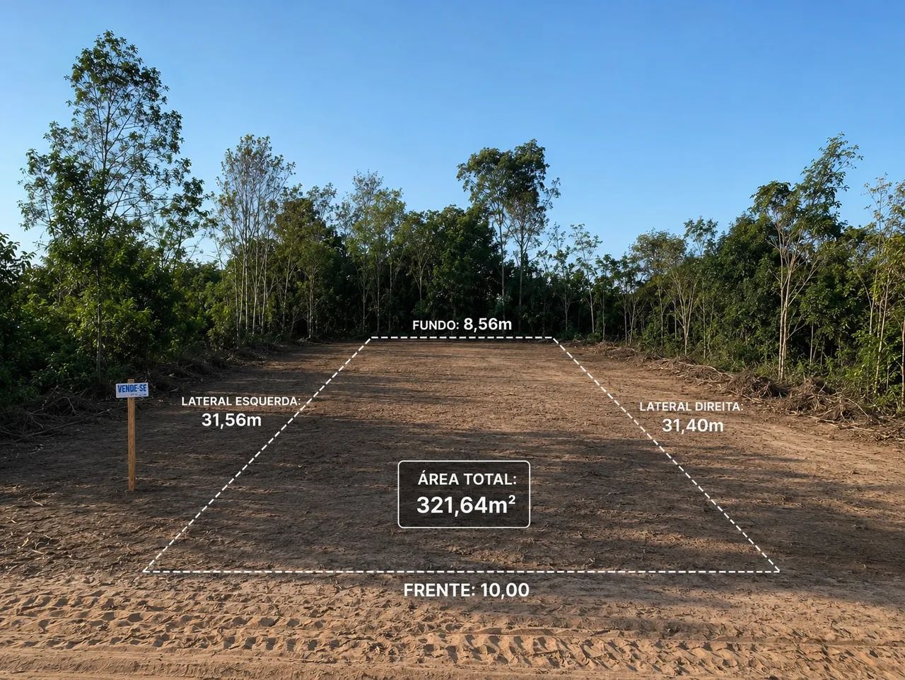 Terreno pronto para construir 