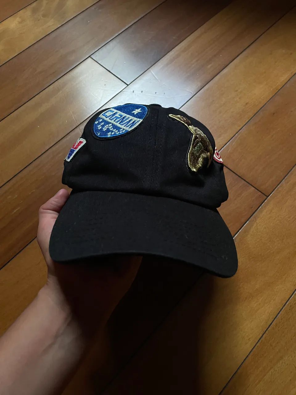 Boné Carnan 6 Panel Patches Preto
