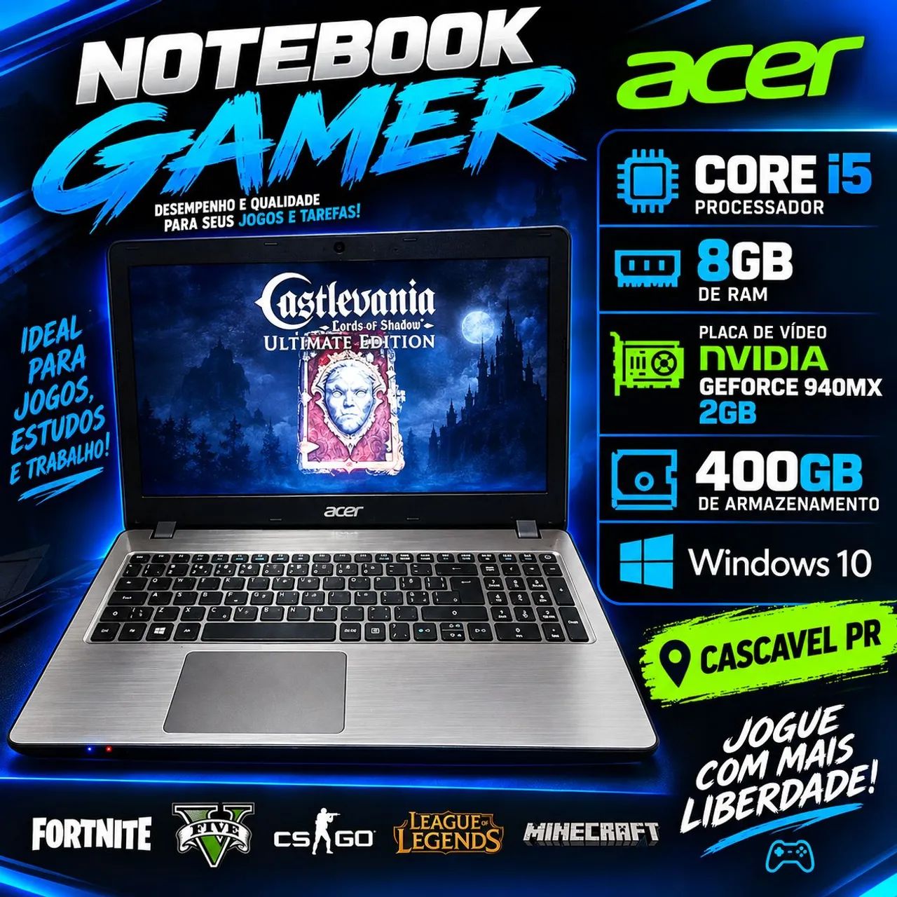 Notebook Gamer Acer 