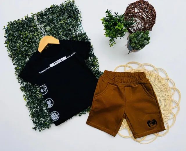 Conjunto Infantil Masculino Camiseta + Short - Tigor - Foto 2