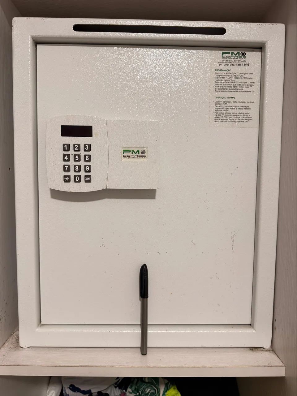 Cofre com fechadura digital PM Cofres