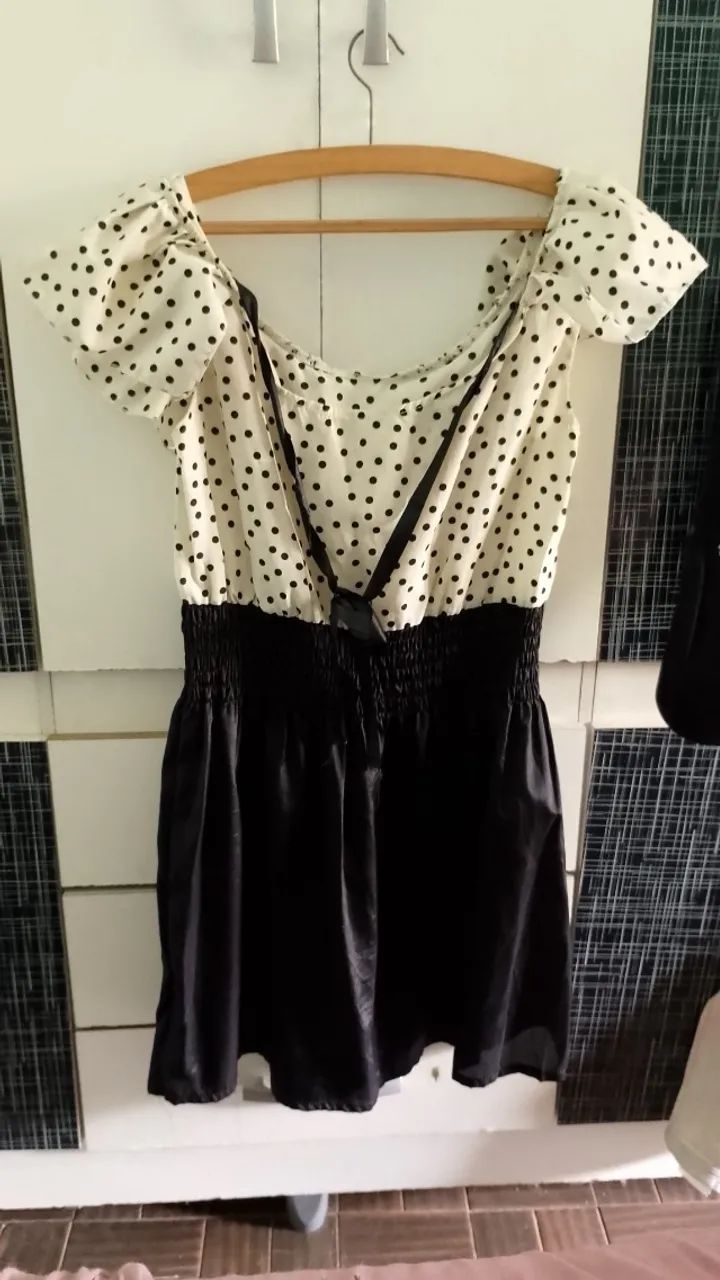 Vestido Airu de bolinhas sem forro - Foto 2