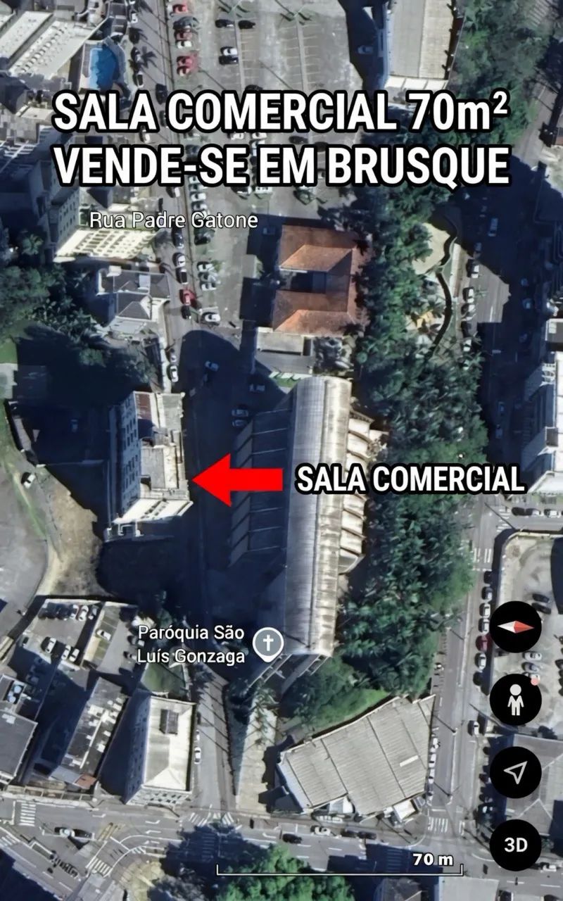 Sala comercial centro Brusque - Foto 2