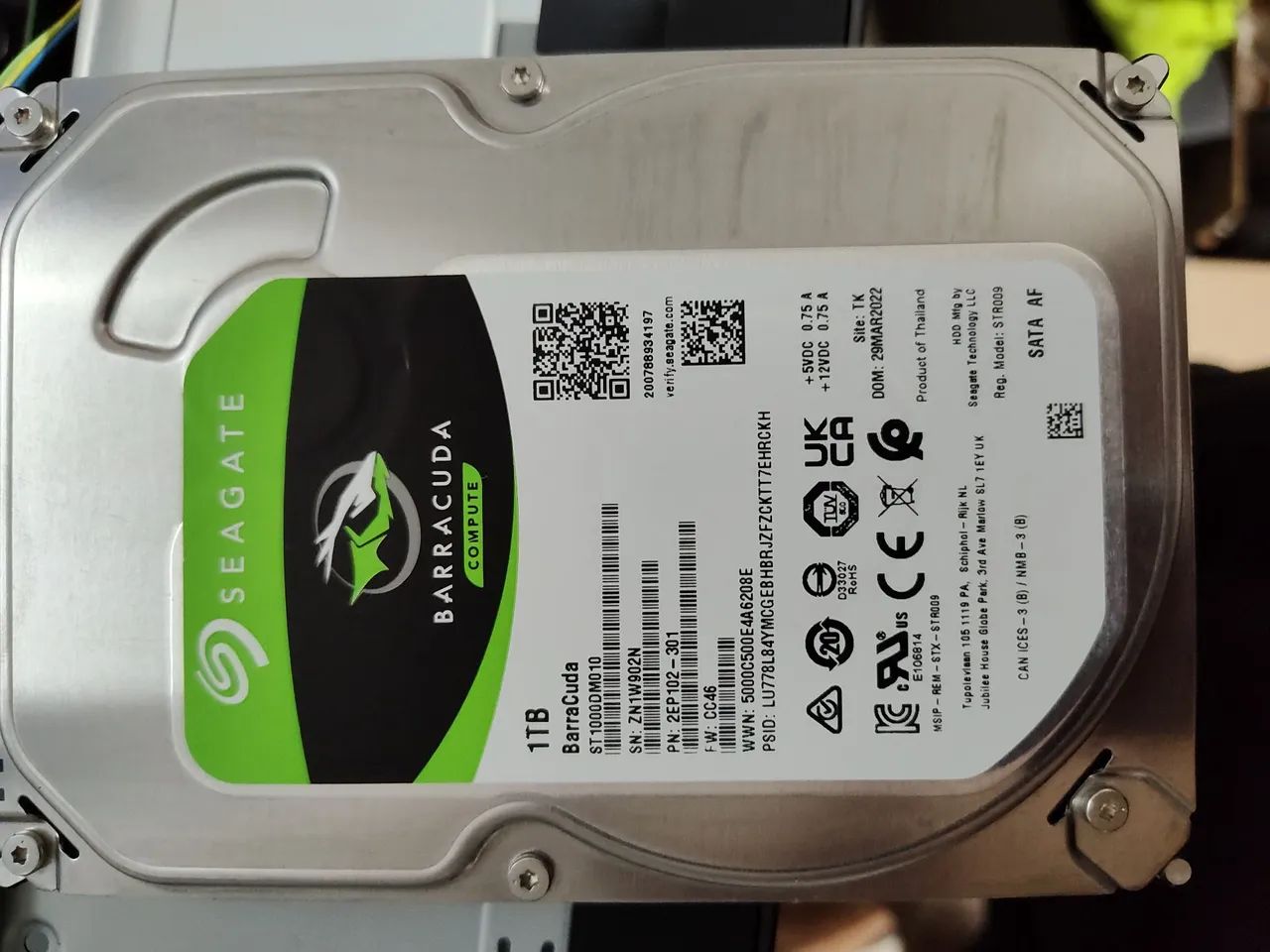 HD 1TB SEAGATE BARRACUDA 100% SAUDÁVEL 