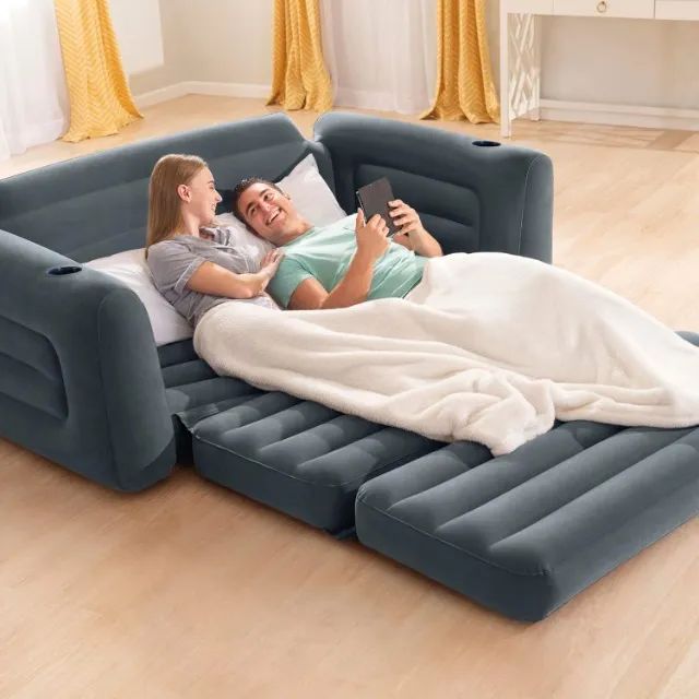 SOFÁ CAMA DE LUXO INFLÁVEL - Foto 2