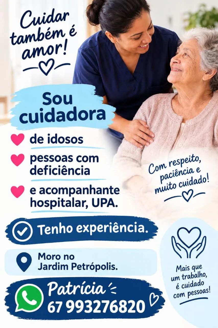 Cuidadora e acompanhante hospitalar 