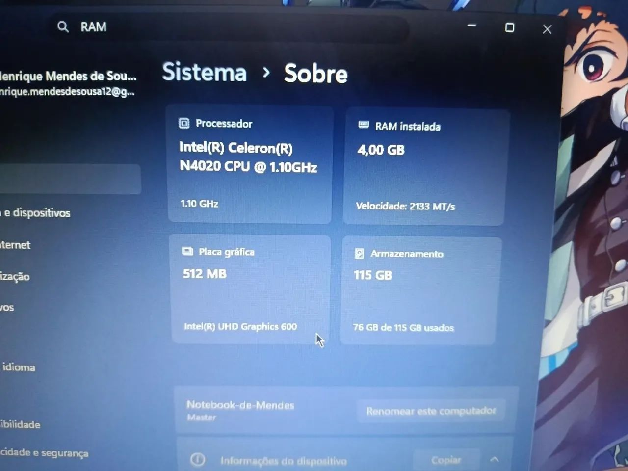 Notebook positivo