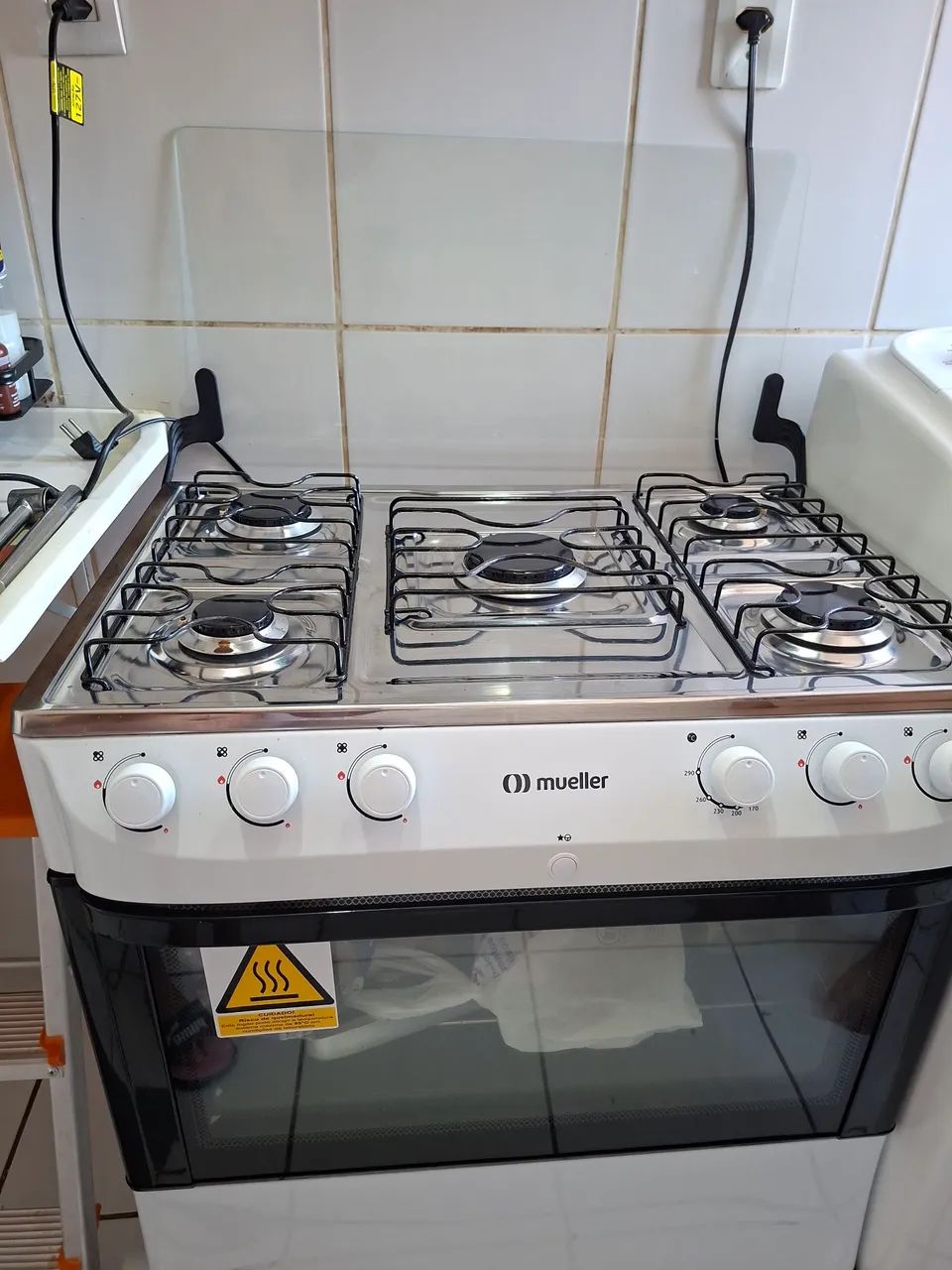 Fogão 5 bocas Mueller automático pouco usado - Foto 5