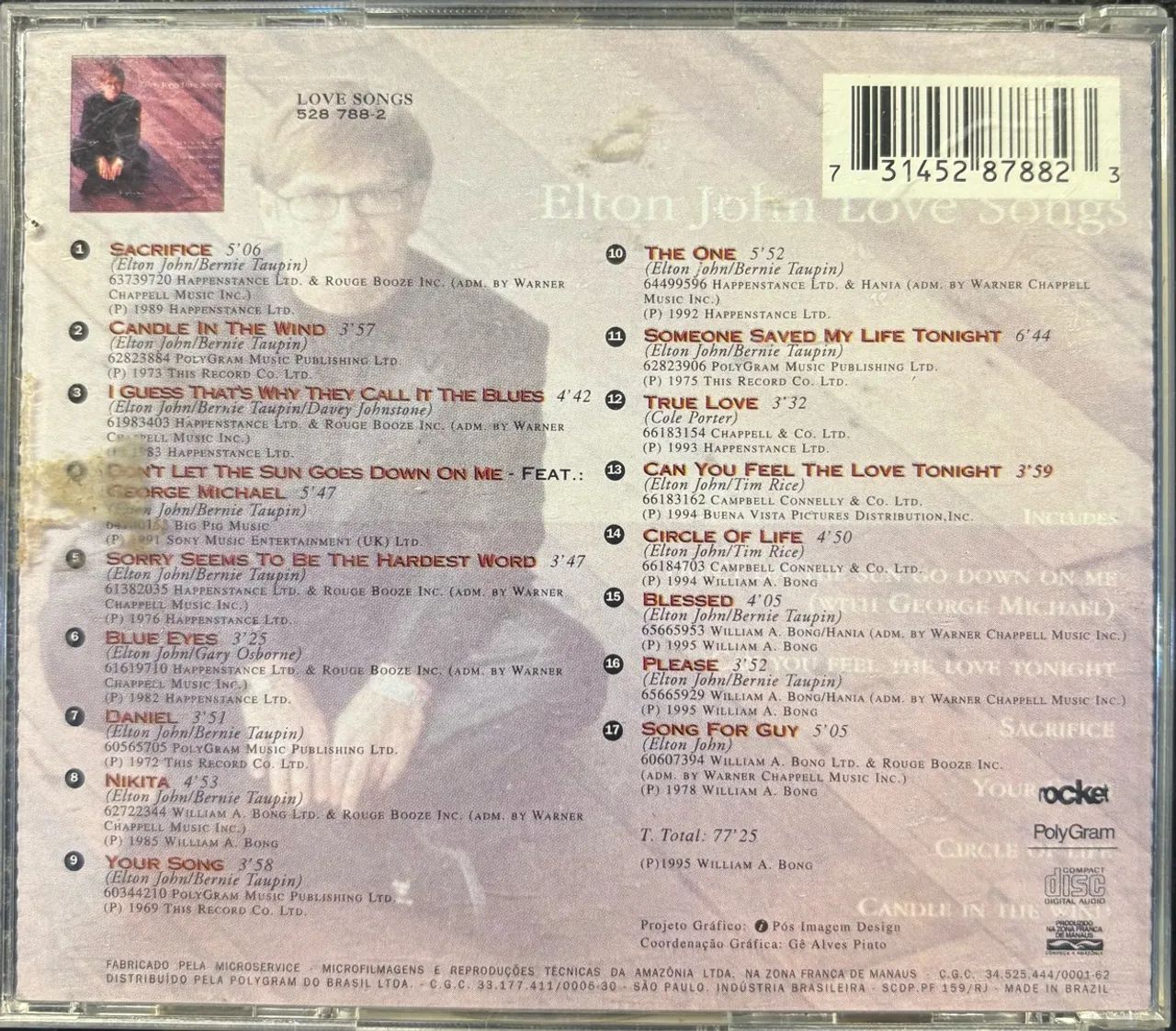 CD Elton John: Love Songs - Foto 2