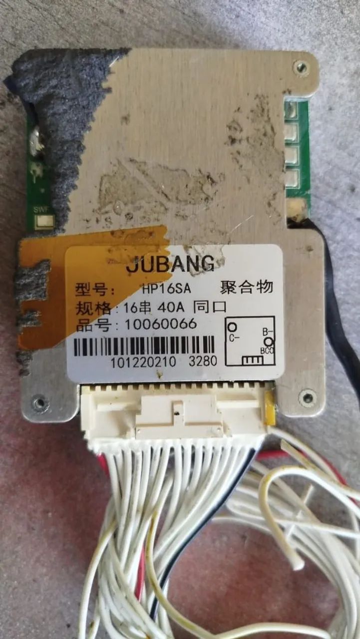 Bms 16s 40A 60v funcionando perfeitamente para bateria de scooter elétrica 
