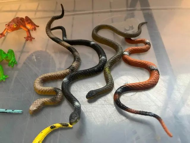 Figuras Vintage sapos, cobras e lagardos - Foto 5