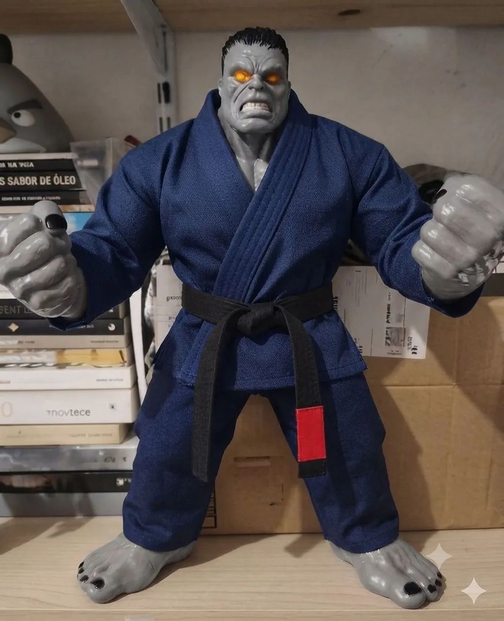 Kimono Judô ou Jiu-Jitsu Para Boneco Hulk  - Foto 4
