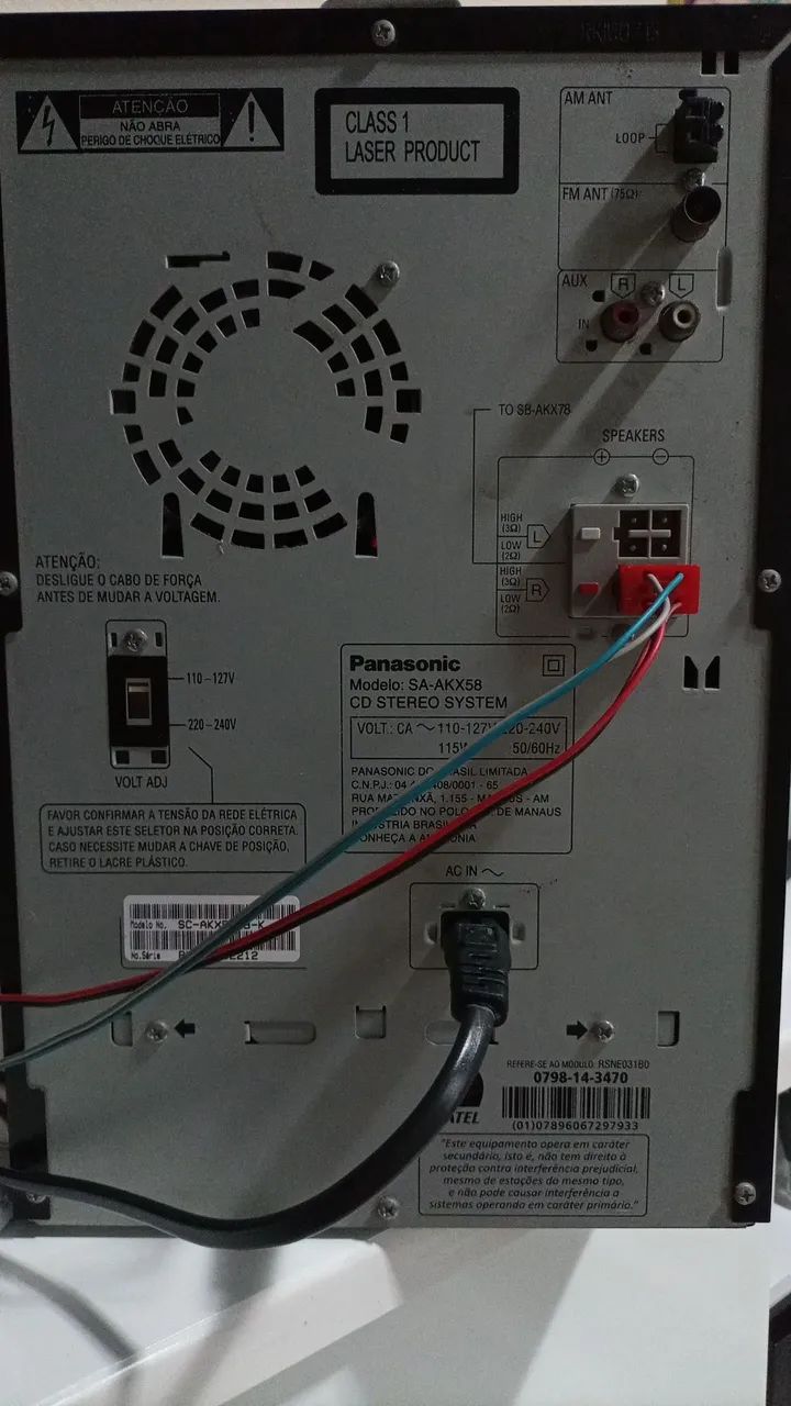 Aparelho de som Panasonic /Bluetooth. *Top de linha - Foto 3