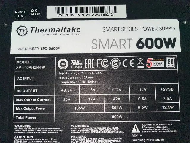 Fonte 600W 80Plus - Foto 2