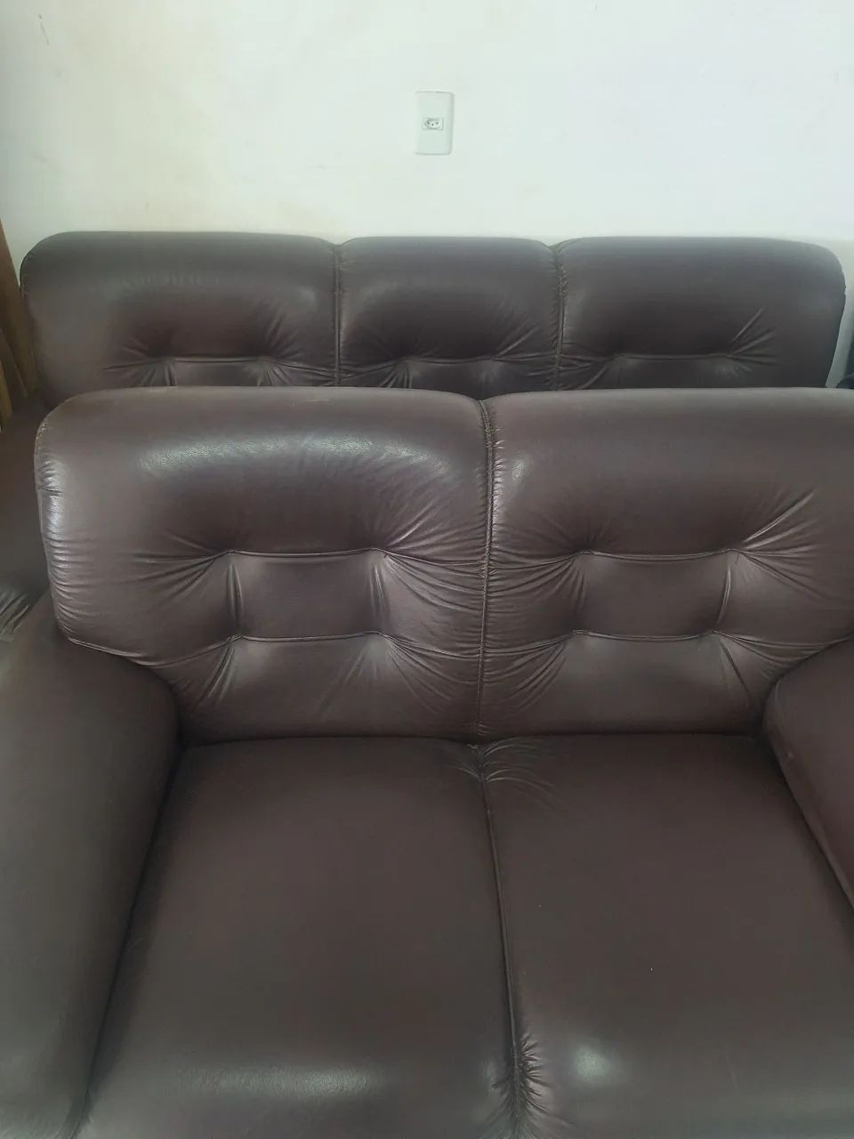 Conjunto de sofá corino - Foto 2