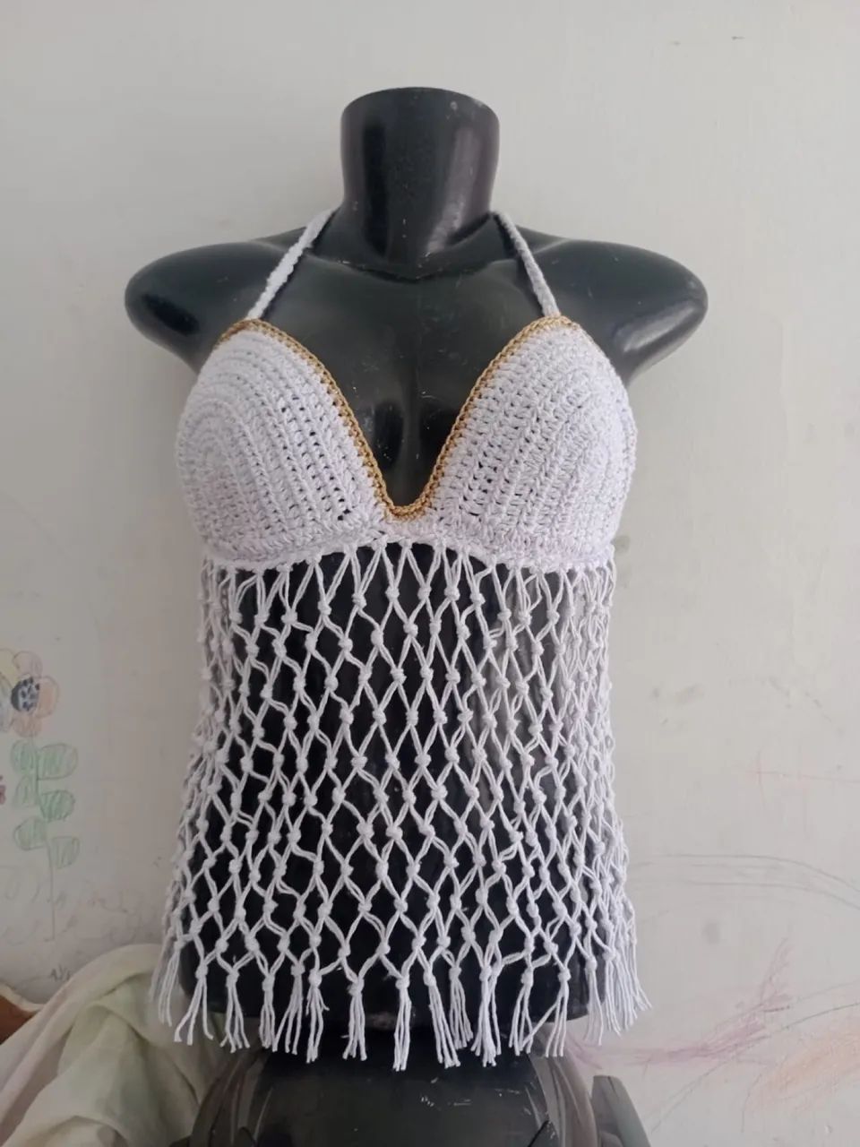 BLUSA DE CROCHÊ - Foto 3