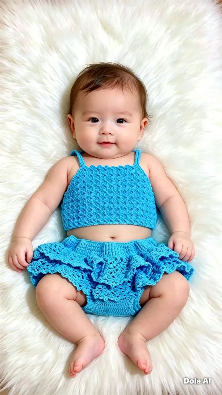 Conj infantil de Crochê 
