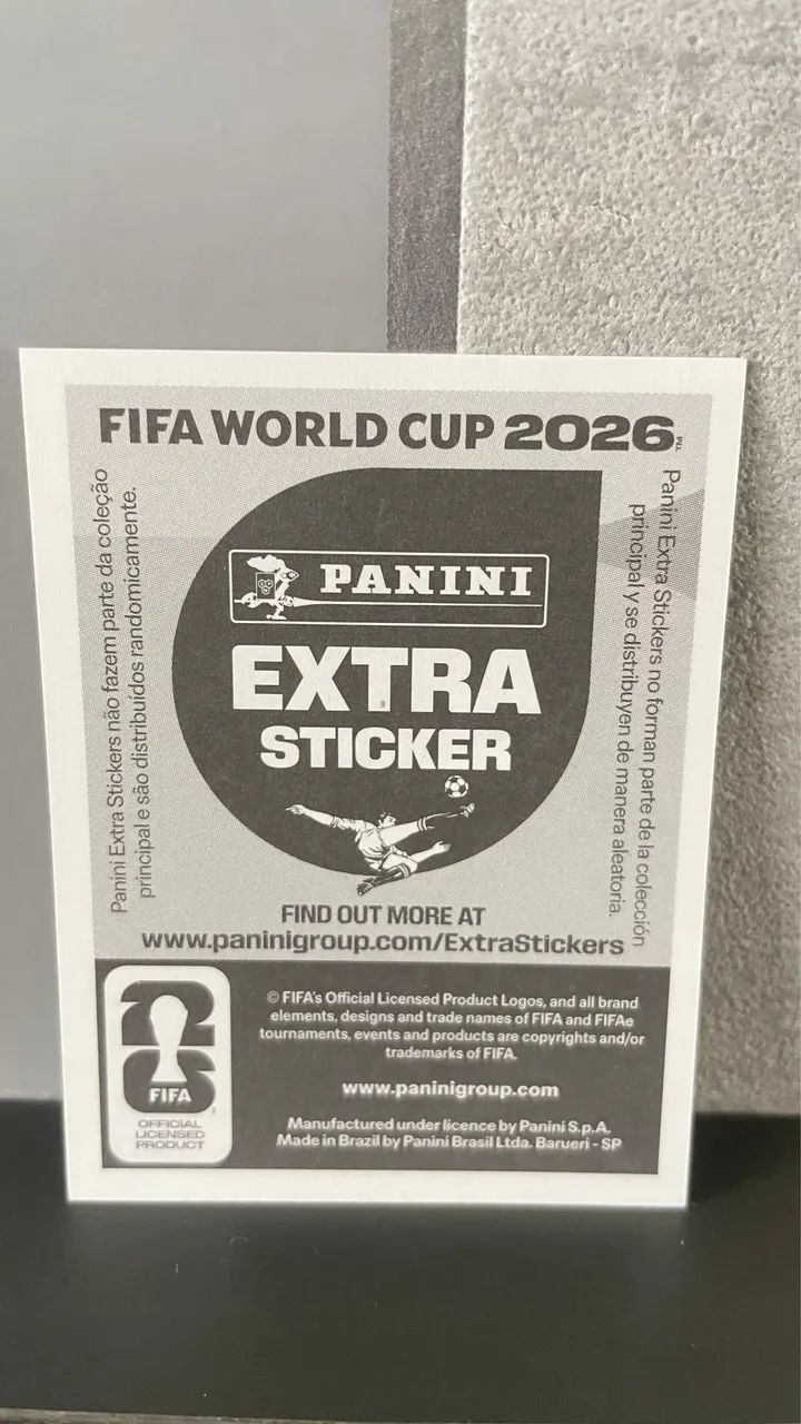 FIGURINHA EXTRA STICKER VINÍCIUS JÚNIOR BRONZE - Foto 2
