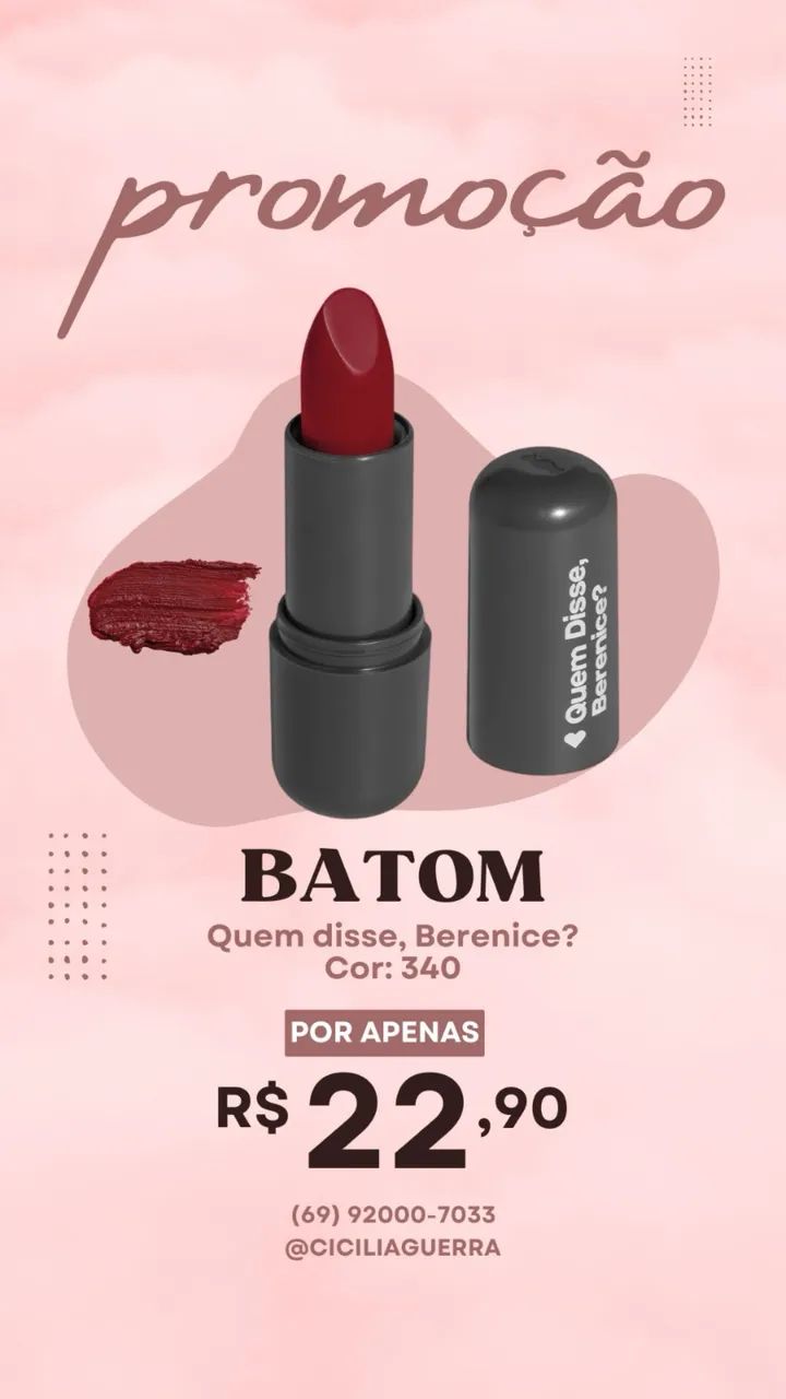 Batom Quem Disse Berenice Cor 340 - Foto 2