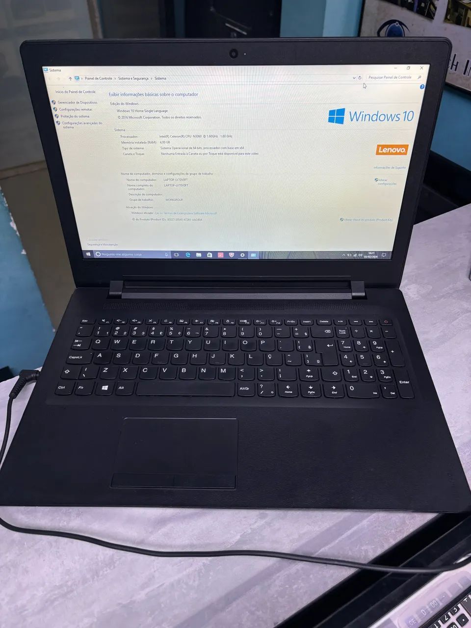 Notebook Lenovo 15 polegadas 