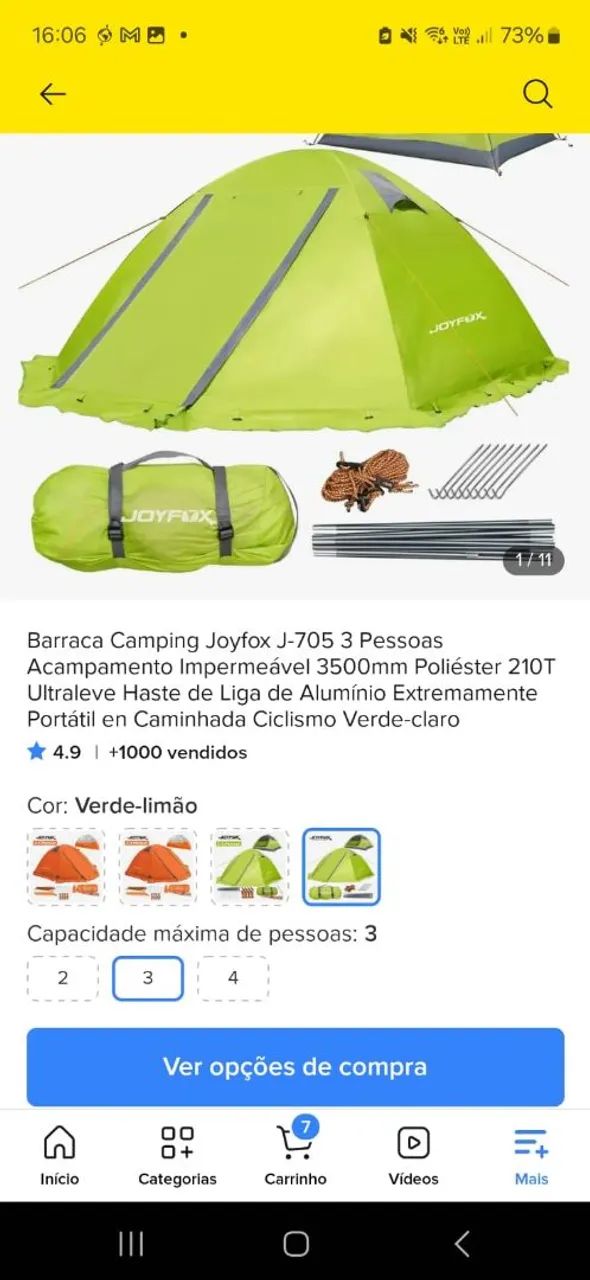 Barraca Camping Joyfox Nova - Foto 5