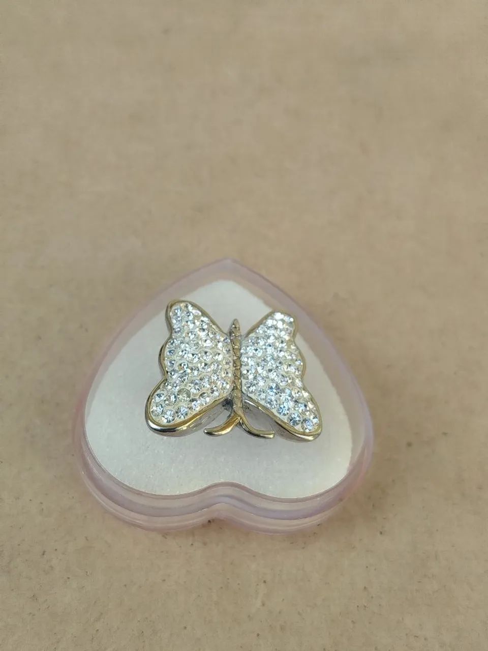 Anel de aço com pedras de strass n°14 - Foto 3
