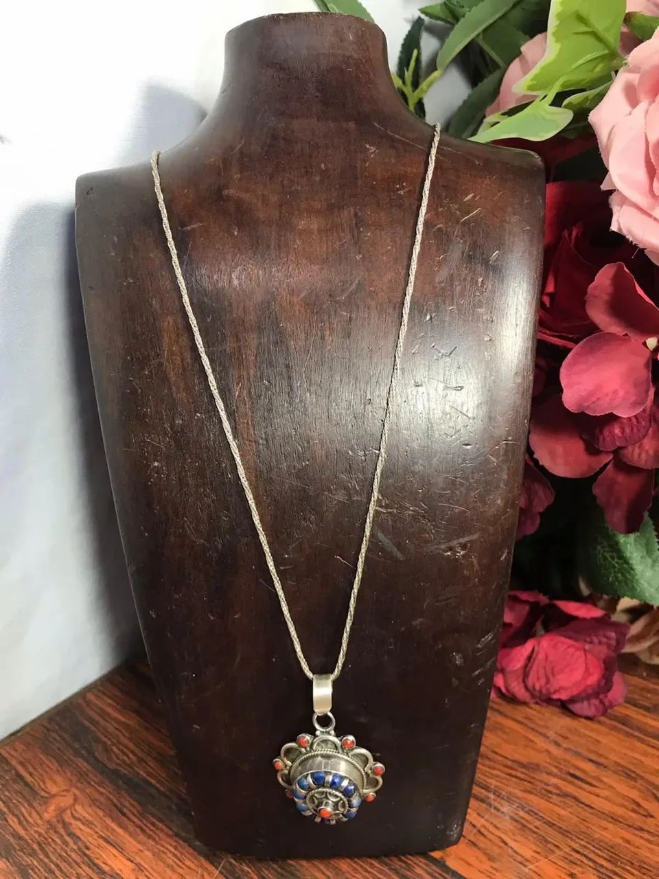 Colar de Prata com Pingente Flor - Foto 4
