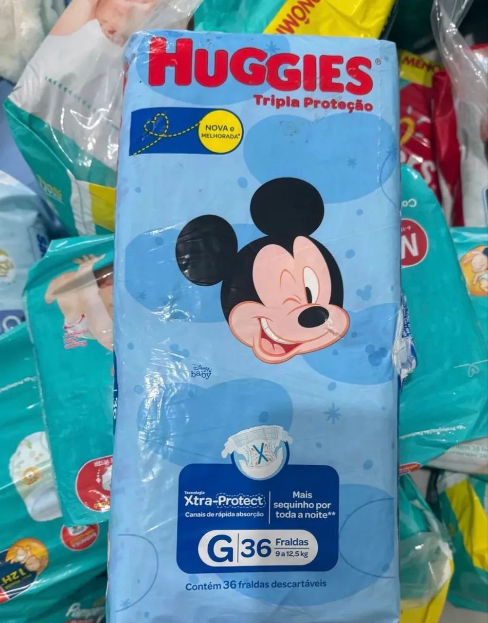 Fraldas Pampers e Huggies M e G - Foto 4