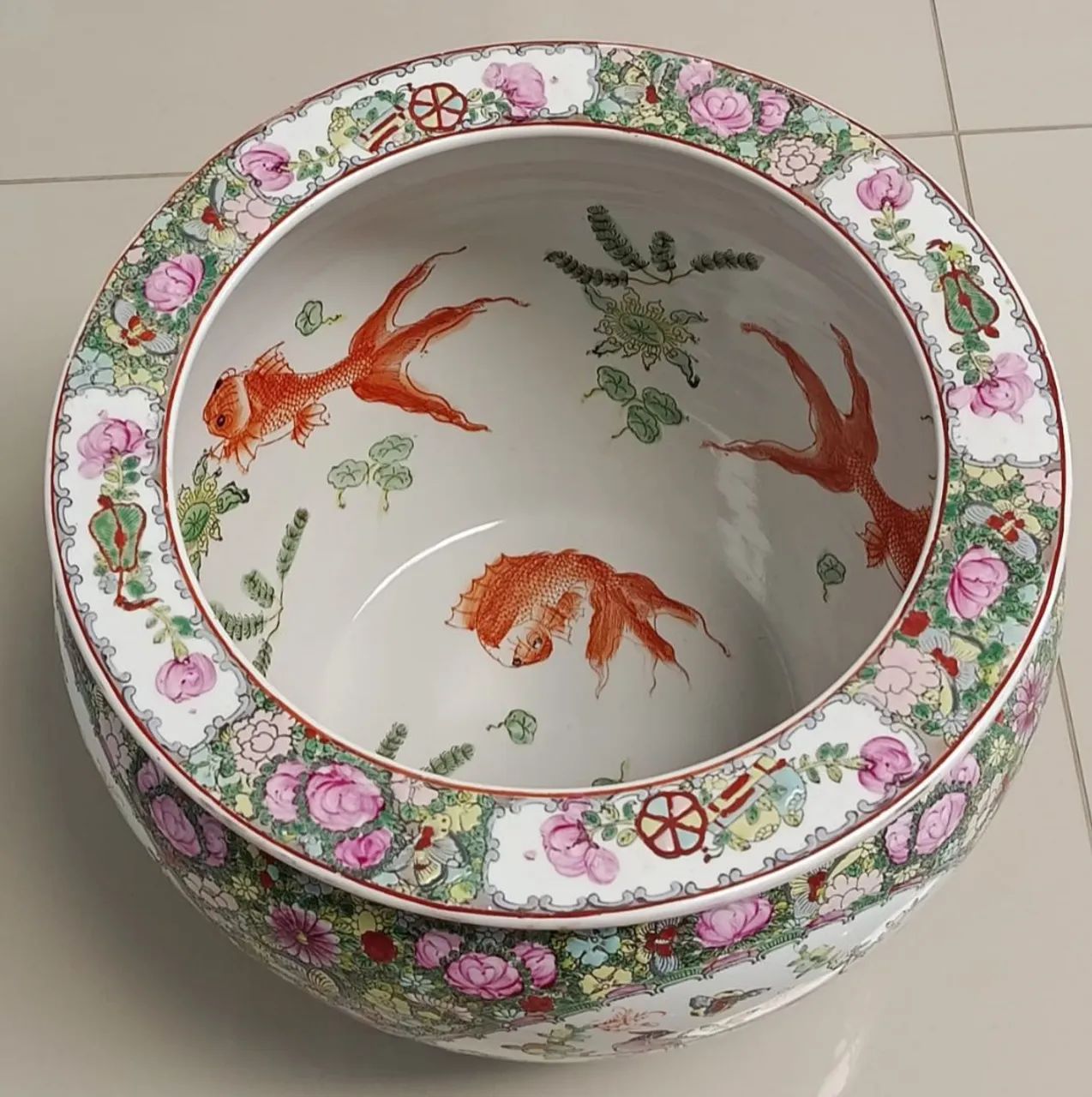 Cachepot de louça pintada - Foto 4