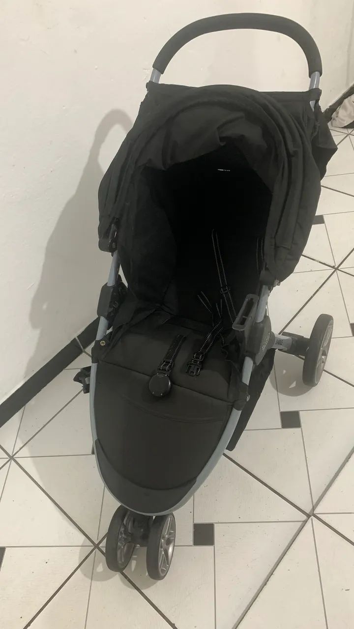 Carrinho Britax B-Agile + Bebê Conforto + Base para Carro - Foto 4