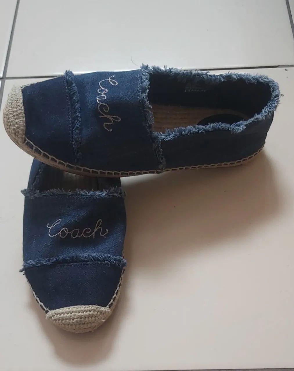 Alpargatas Slip on jeans Coach 36
