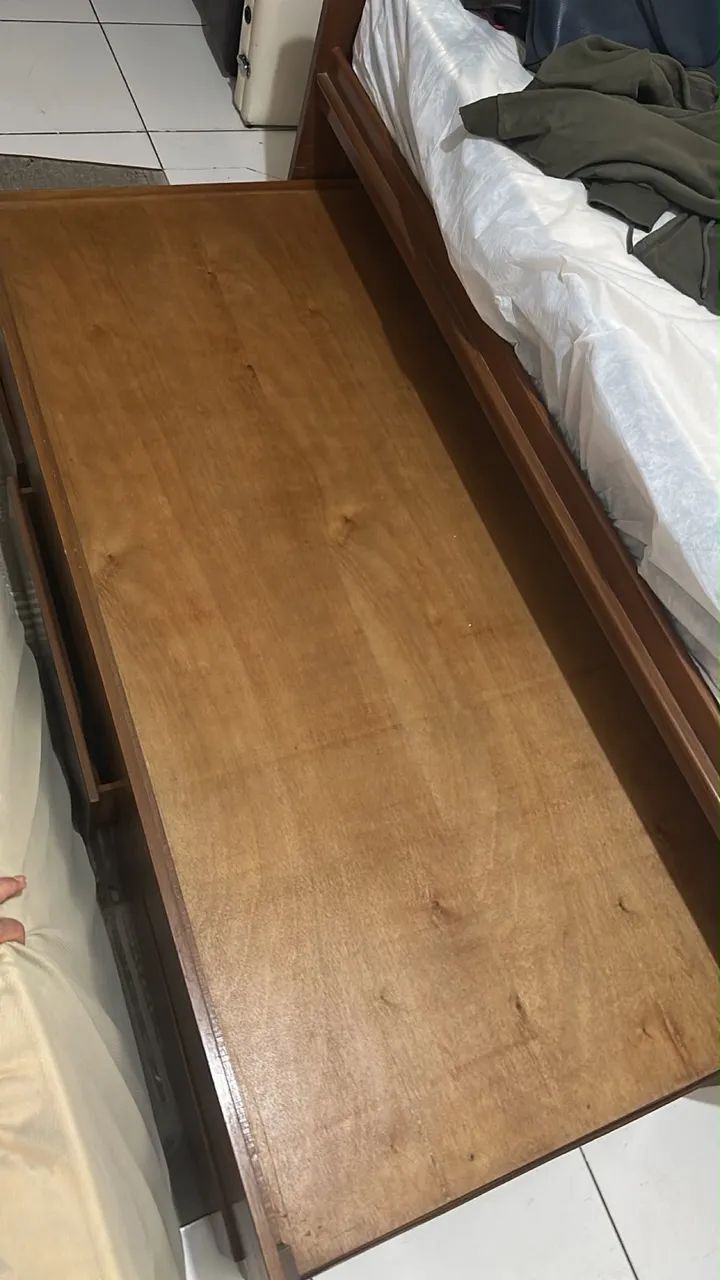 Cama/ Bicama de solteiro em madeira  - Foto 3