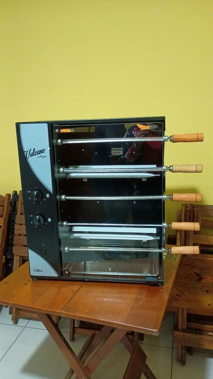 Churrasqueira a gás 5 espeto giratório  - Foto 3