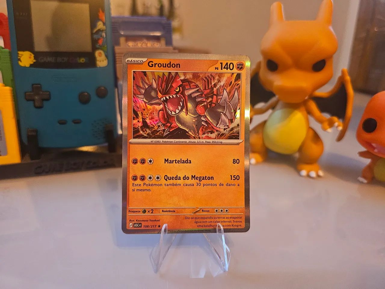 Carta pokemon lendário original 